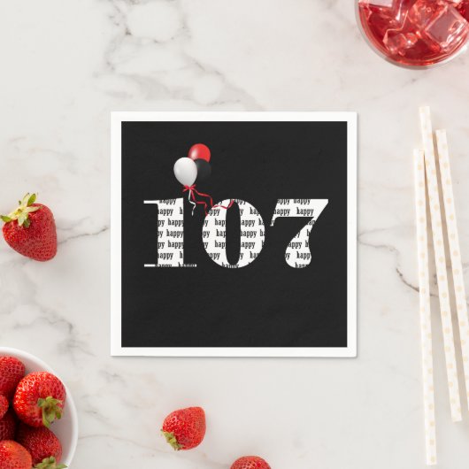 107th Birthday party ballonnen Servet (Insitu)