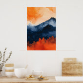 1081 Dromerige sereniteit Poster (Keuken)