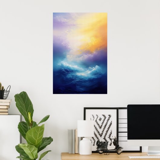 1082 Dromerige sereniteit Poster (Thuiskantoor)