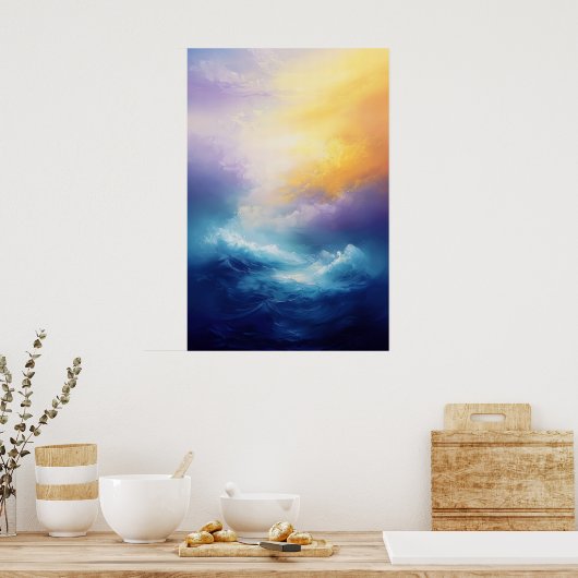 1082 Dromerige sereniteit Poster (Keuken)