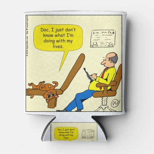 1082 Wat doe ik met mijn levende Cartoon Blikjeskoeler (Voorkant)