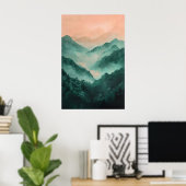 1084 Dromerige sereniteit Poster (Thuiskantoor)