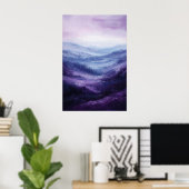 1086 Dromerige sereniteit Poster (Thuiskantoor)