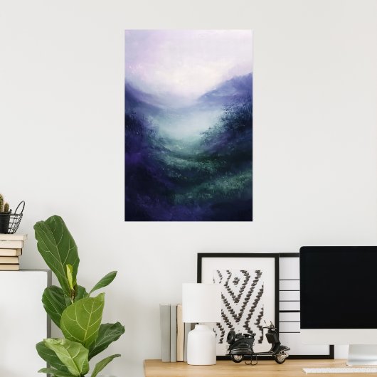 1088 Dromerige sereniteit Poster (Thuiskantoor)