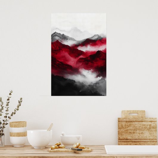 1089 Dromerige sereniteit Poster (Keuken)