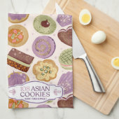 108 Asian Cookies Tea Towel Theedoek (Quarter Fold)
