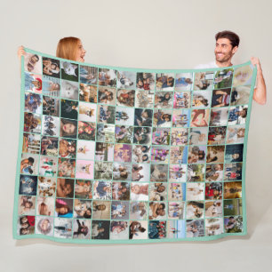 108 Foto Collage Unieke Gepersonaliseerde DIY Aang Fleece Deken