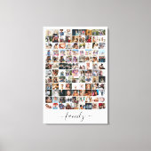 108 Fotocollage Unieke gepersonaliseerde DIY Custo Canvas Afdruk (Voorkant)