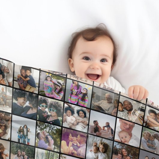 108 Fotocollage Unieke gepersonaliseerde DIY Custo Fleece Deken
