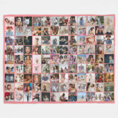 108 Fotocollage Unieke gepersonaliseerde DIY Custo Fleece Deken (Voorkant (Horizontaal))