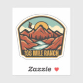 108 Mile Ranch, Brits-Columbia Sticker (Vel)