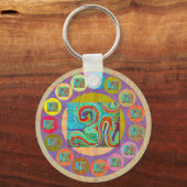 108 OM MANTRA voor iedereen Sleutelhanger (Voorkant)