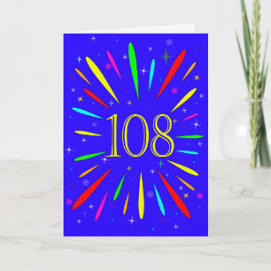 108e 'Birthday Explosion'-Kaart Kaart