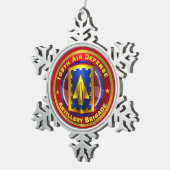 108e brigade van de defensieartillerie tin sneeuwvlok ornament (Rechts)