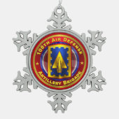 108e brigade van de defensieartillerie tin sneeuwvlok ornament (Voorkant)