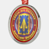 108e kerstfeestdag van de luchtdefensie-brigade metalen ornament (Links)