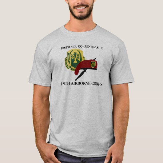 108E MILITAIRE POLITIE CO 18E SHIRT VAN DE LUCHTVA (Voorkant)