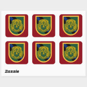 108E MILITAIRE POLITIE CO BERET FLASH/DUI STICKERS (Vel)