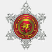 108e Trainingscommando Tin Sneeuwvlok Ornament (Voorkant)