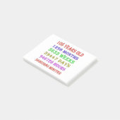108e verjaardag van de mijlpalen post-it® notes (Schuin)