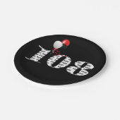 108e verjaardagsballonnen papieren bordje (Gekanteld)