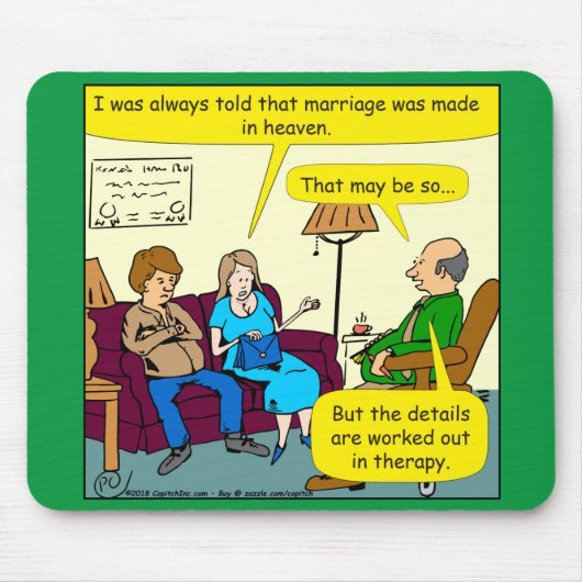 1090 huwelijk gemaakt in cartoon-muismatje in de h muismat (Voorkant)