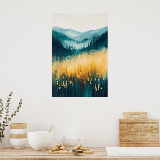 1091 Dromerige sereniteit Poster (Keuken)