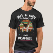 109 Gewoon een meisje dat van Beagle houdt T-shirt (Voorkant)