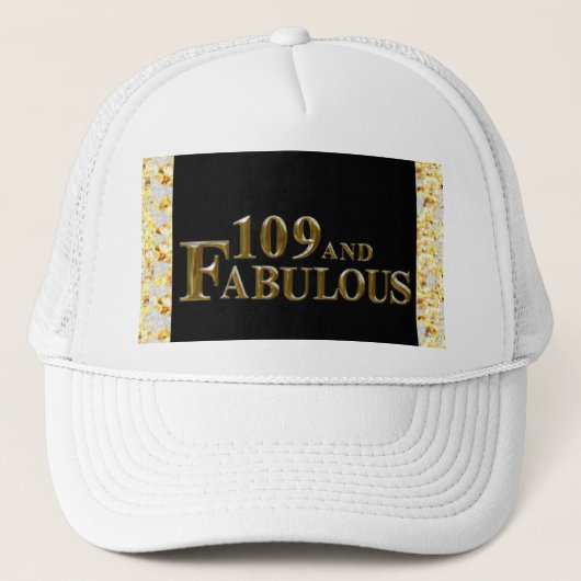 109 Verjaardag  Trucker Pet (Voorkant)