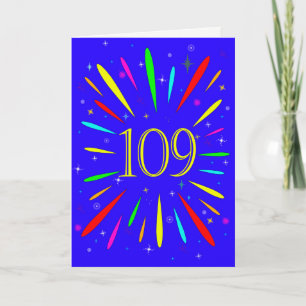 109e 'Birthday Explosion'-Kaart Kaart