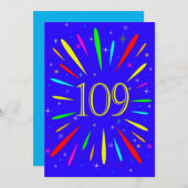 109e Uitnodiging op jaardag (Voorkant / Achterkant)