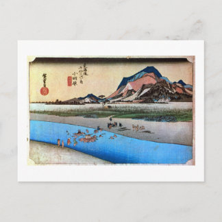 10. 小田原宿, 広重 BRIEFKAART