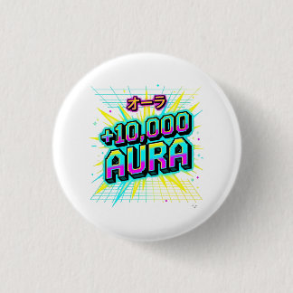 +10.000 Aura Retro Japanse Katakana Cyberpunk Maar Ronde Button 3,2 Cm