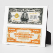 $10.000 Gold Certificate Bank Note 1934 Fotoplaat (Zijkant)