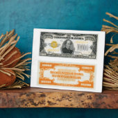 $10.000 Gold Certificate Bank Note 1934 Fotoplaat (Zijkant)