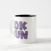 10.000 Paars Tweekleurige Koffiemok (Voorkant links)