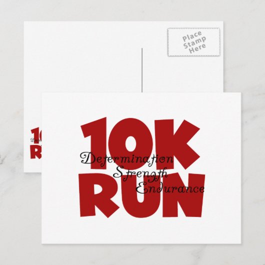 10.000 Rood uitvoeren Briefkaart (Voorkant / Achterkant)