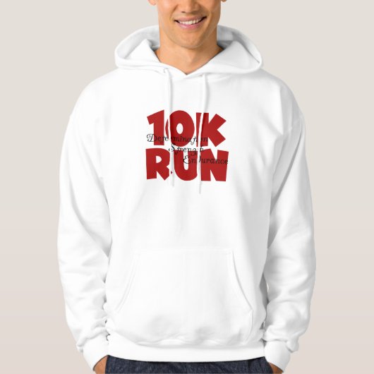 10.000 Rood uitvoeren Hoodie (Voorkant)