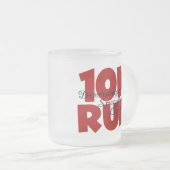 10.000 Rood uitvoeren Matglas Koffiemok (Voorkant rechts)