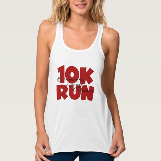 10.000 Rood uitvoeren Tanktop (Voorkant)