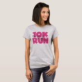 10.000 run roze t-shirt (Voorkant volledig)