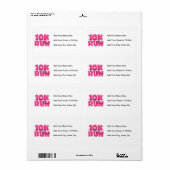 10.000 Ruw-poorten uitvoeren Etiket (Full Sheet)