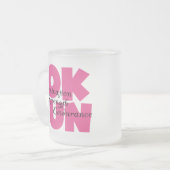 10.000 Ruw-poorten uitvoeren Matglas Koffiemok (Voorkant links)