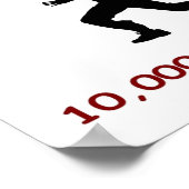 10.000 stappen of buste poster (Hoek)