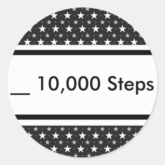 10.000 stappen planner Sticker (Voorkant)