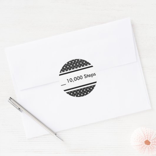 10.000 stappen planner Sticker (Envelop)