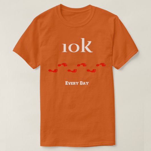 10.000 stappen t-shirt (Design voorkant)
