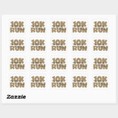 10.000 Tan-poorten draaien Vierkante Sticker (Vel)