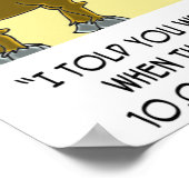 10.000 vrachtwagens met pensioen poster (Hoek)