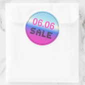 10 .06 Sale Sticker met een holografische gradiënt (Tas)